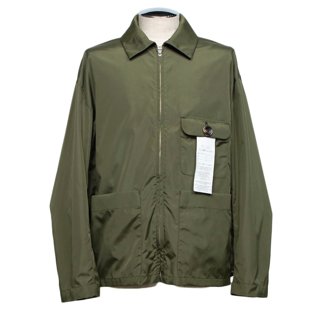Zip-Fly Coverall Shirt (MILITARY GREEN)