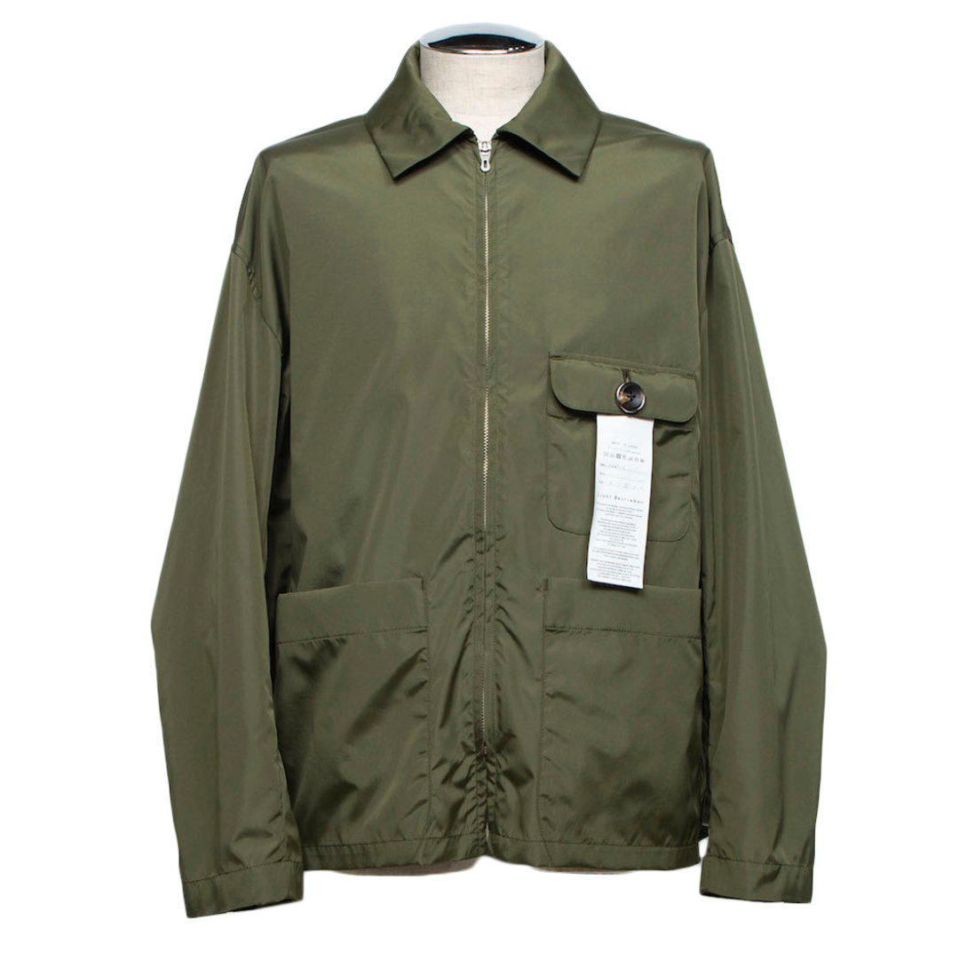 Zip-Fly Coverall Shirt (MILITARY GREEN)
