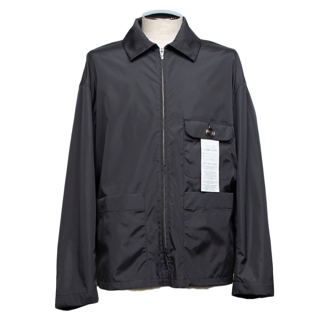 Zip-Fly Coverall Shirt (CHARCOAL)