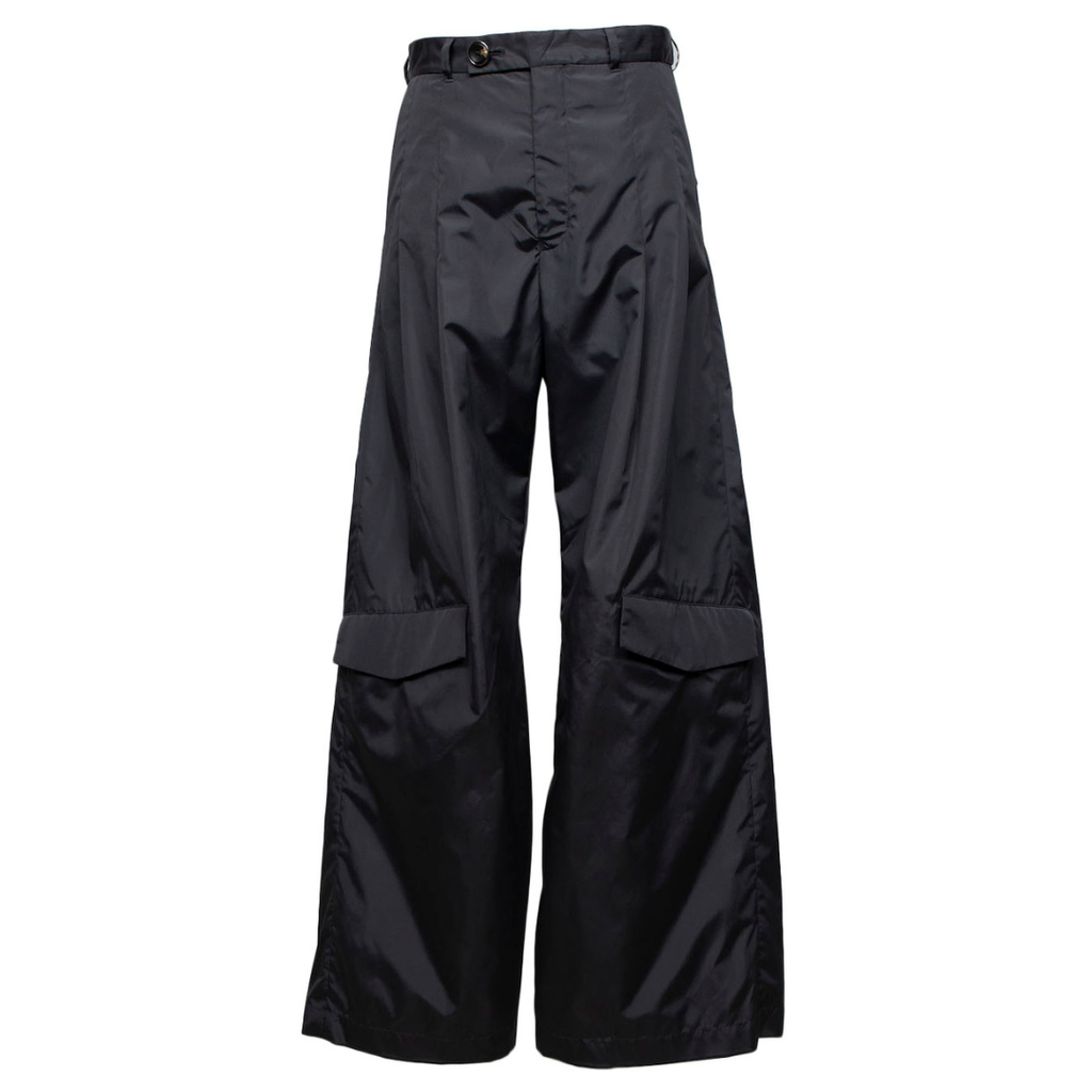 Thin-Flap Baggy Trousers (CHARCOAL)