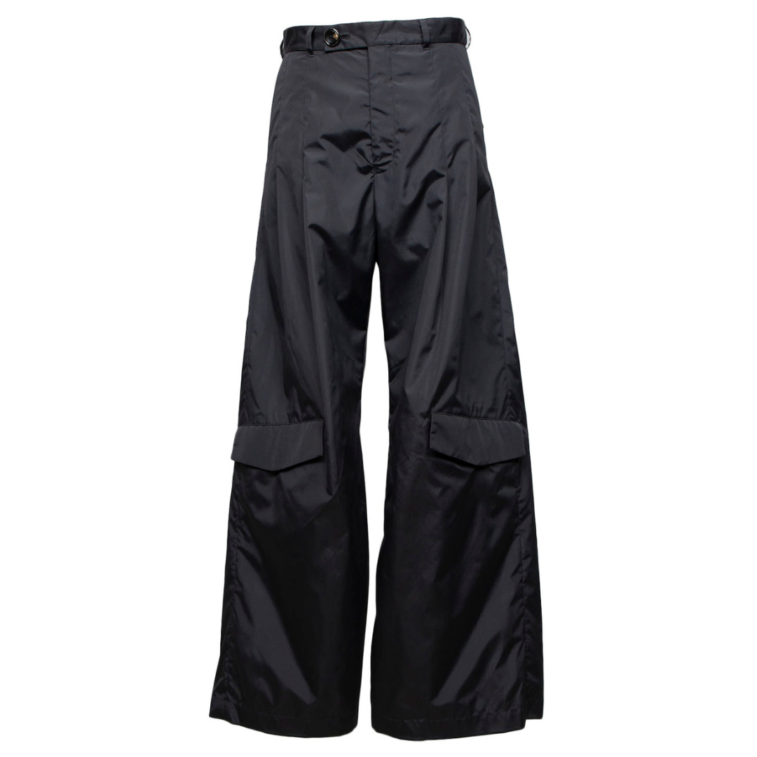 Thin-Flap Baggy Trousers (CHARCOAL)