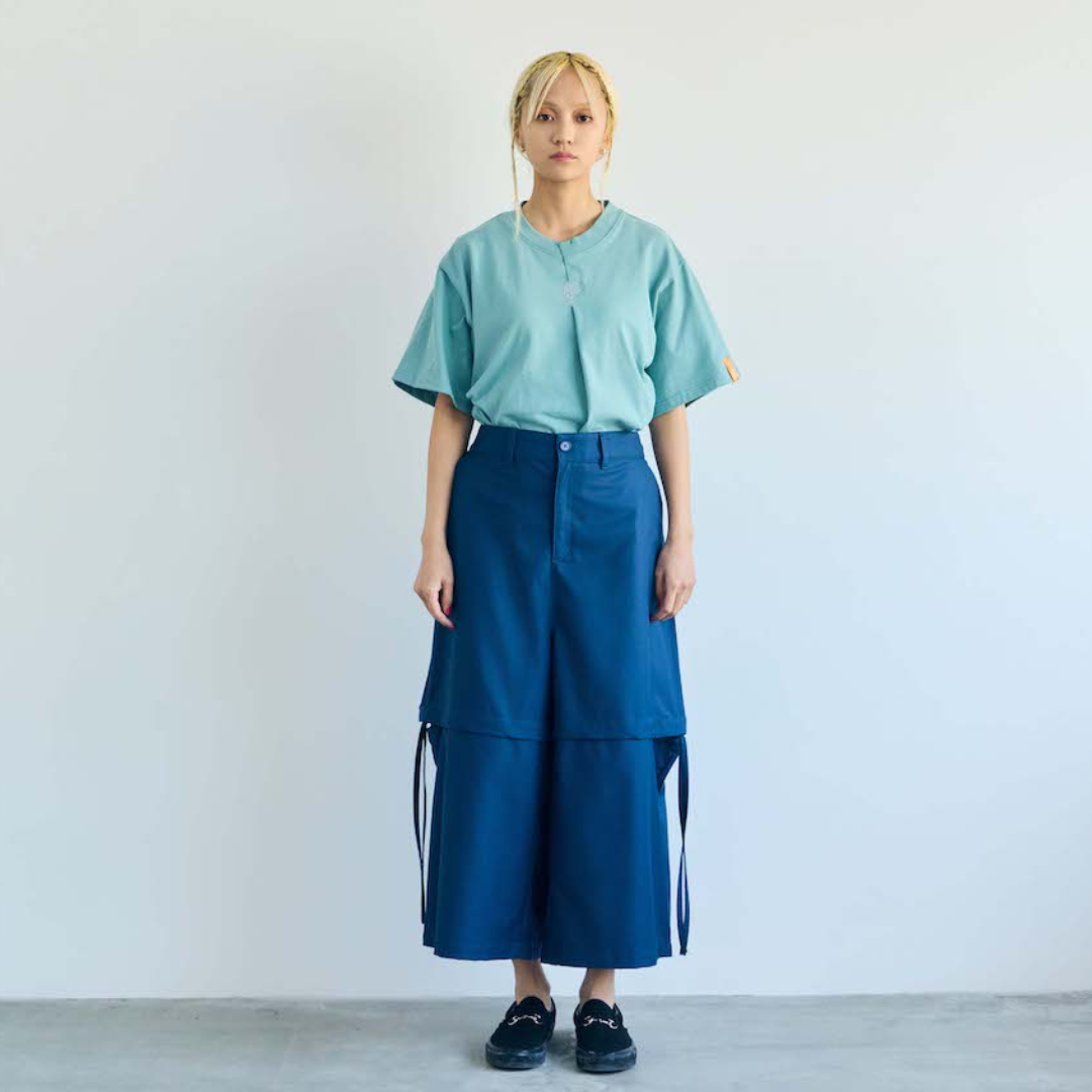刺繍Tシャツ (SAX BLUE)