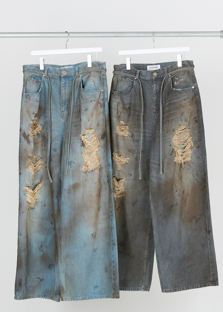 CRASH DENIM PANTS