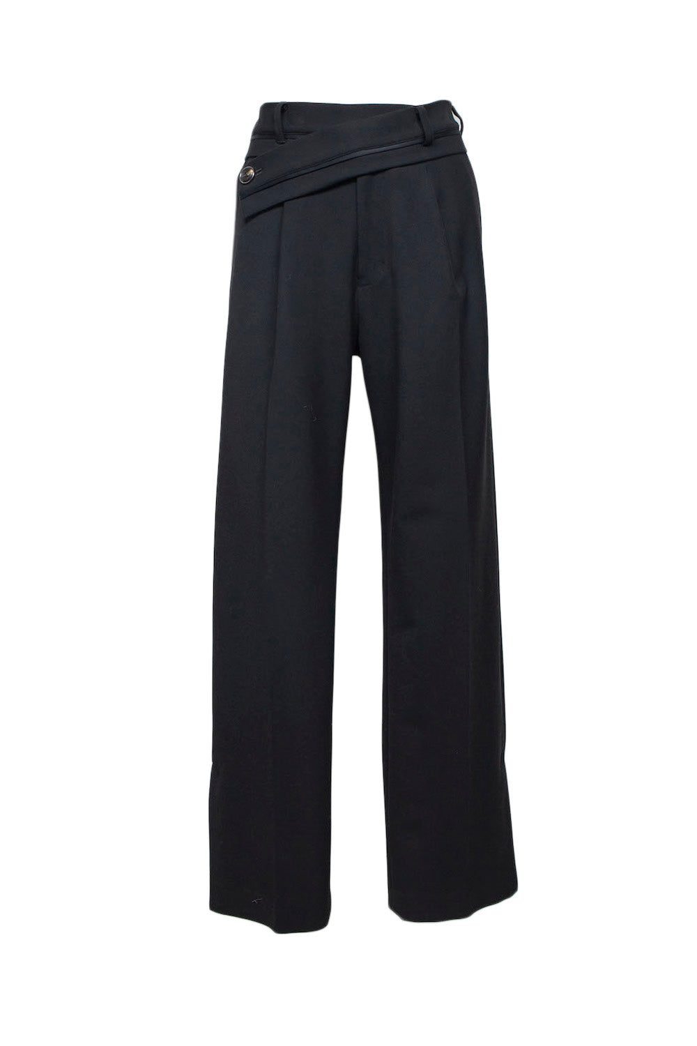 DOUBLE CROSS LUXE TWEED TWISTED WAIST TROUSERS