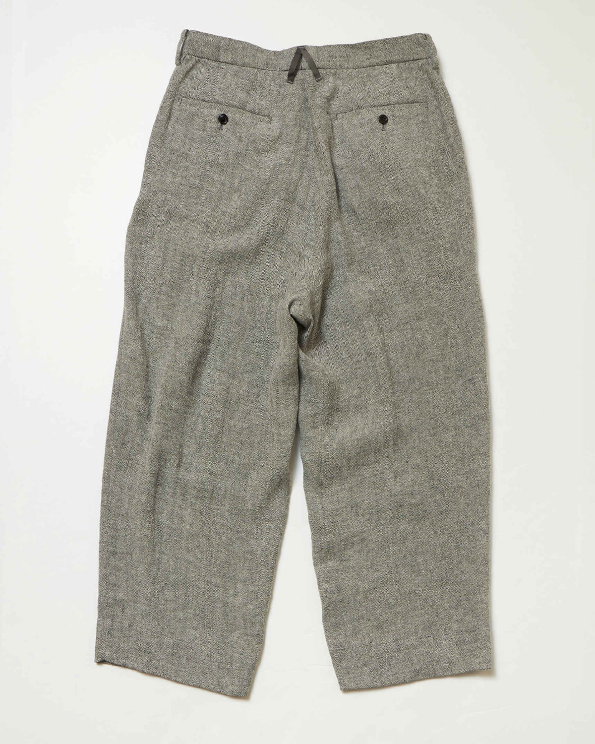 2-PLEATED CP PANTS SILK/LINEN