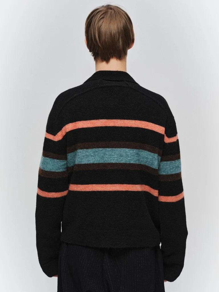 STRIPED KNIT POLO