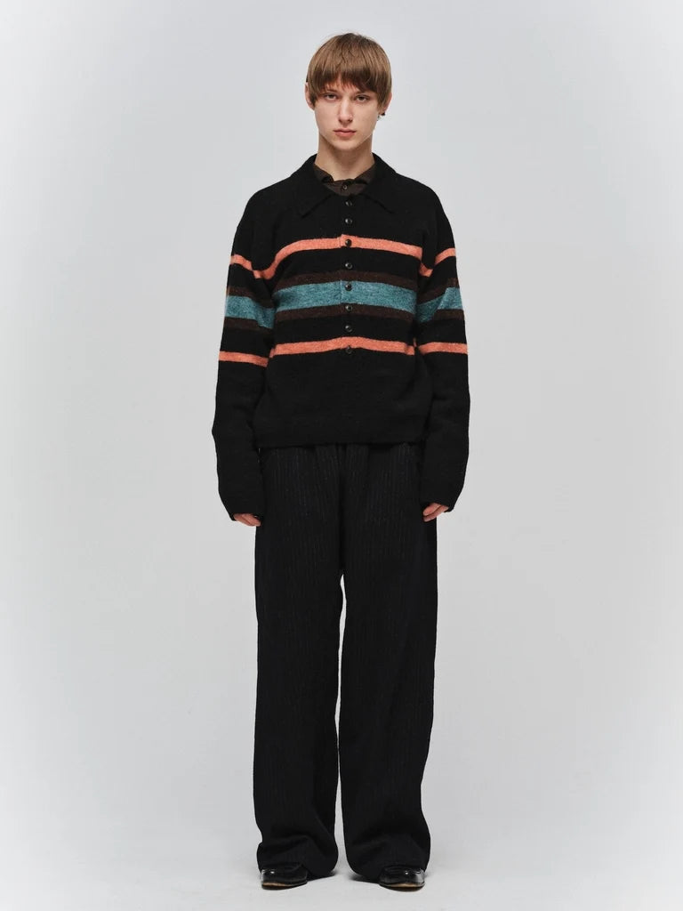 STRIPED KNIT POLO