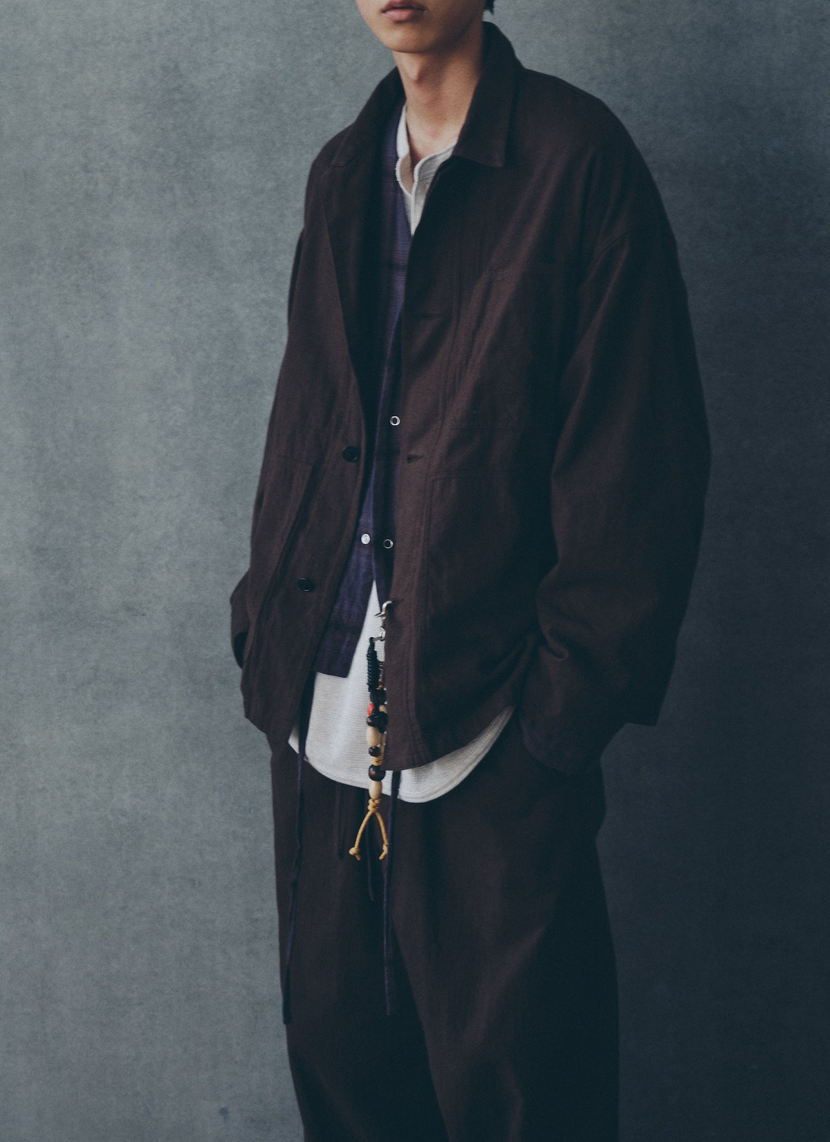F.E CARDIGAN PLAID