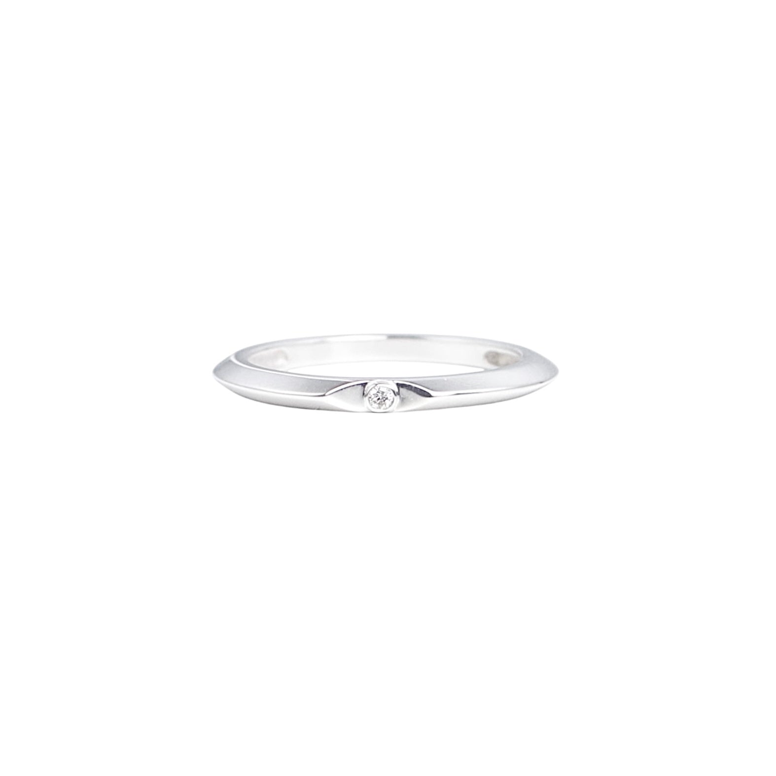 triangle eye ring (silver)