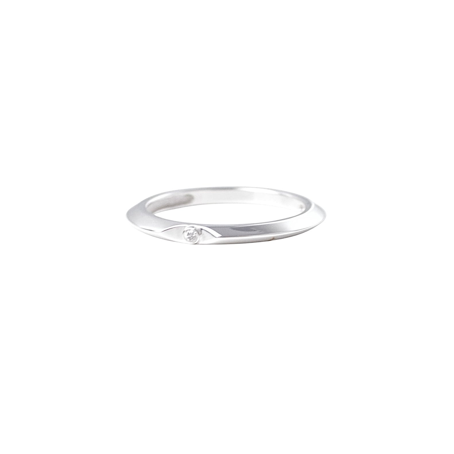 triangle eye ring (silver)