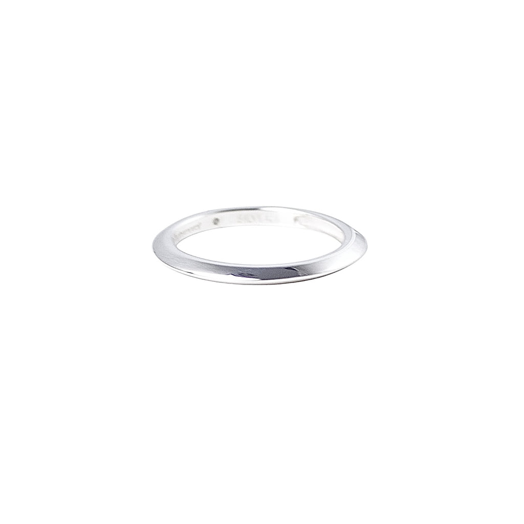 triangle eye ring (silver)